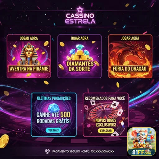 Promoções emocionantes de jogos de cassino no site 81ff.